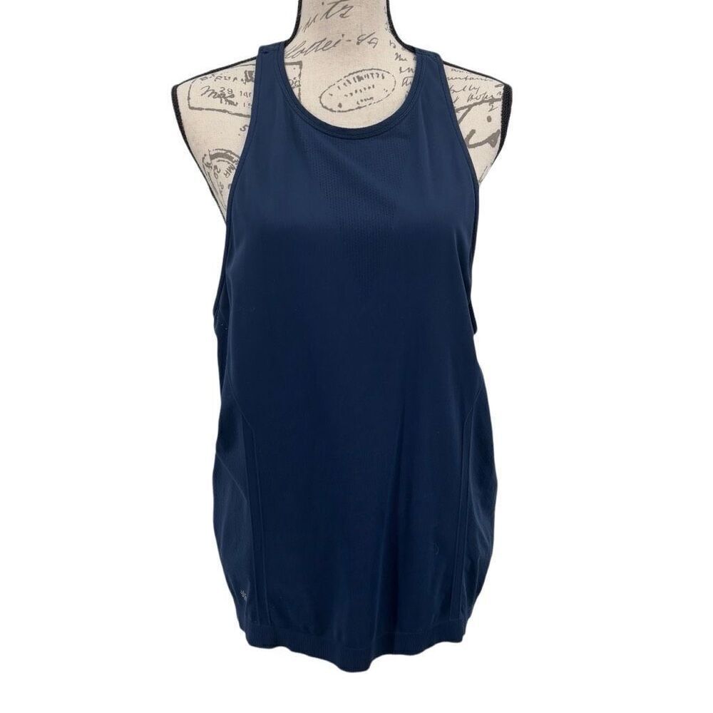 Athleta FitFast Racerback Tank Top Blue Size Medium